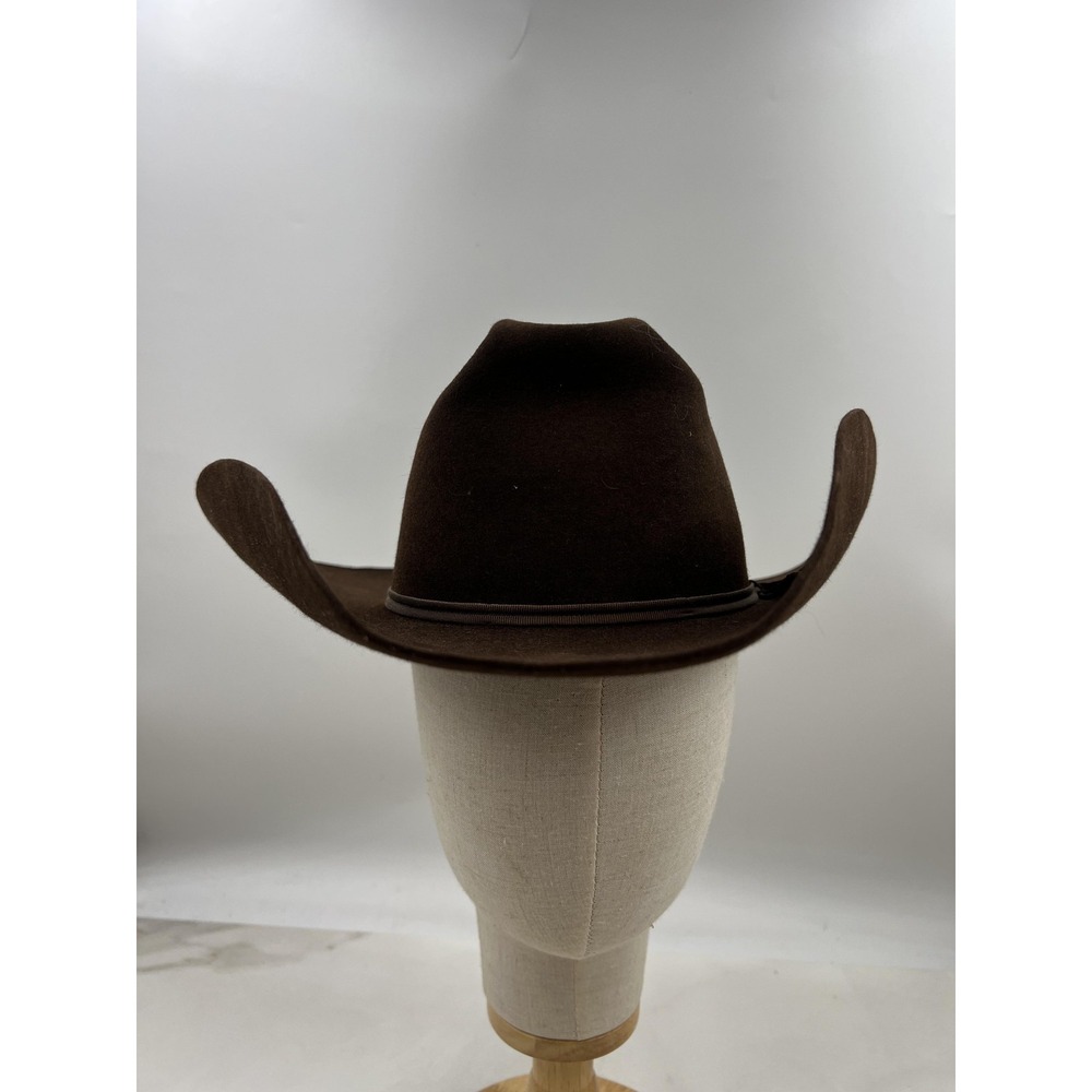 Bailey Hat Cowboy Fitted Mens 7 Brown 4X Quality Felt Western Hand-Creased USA